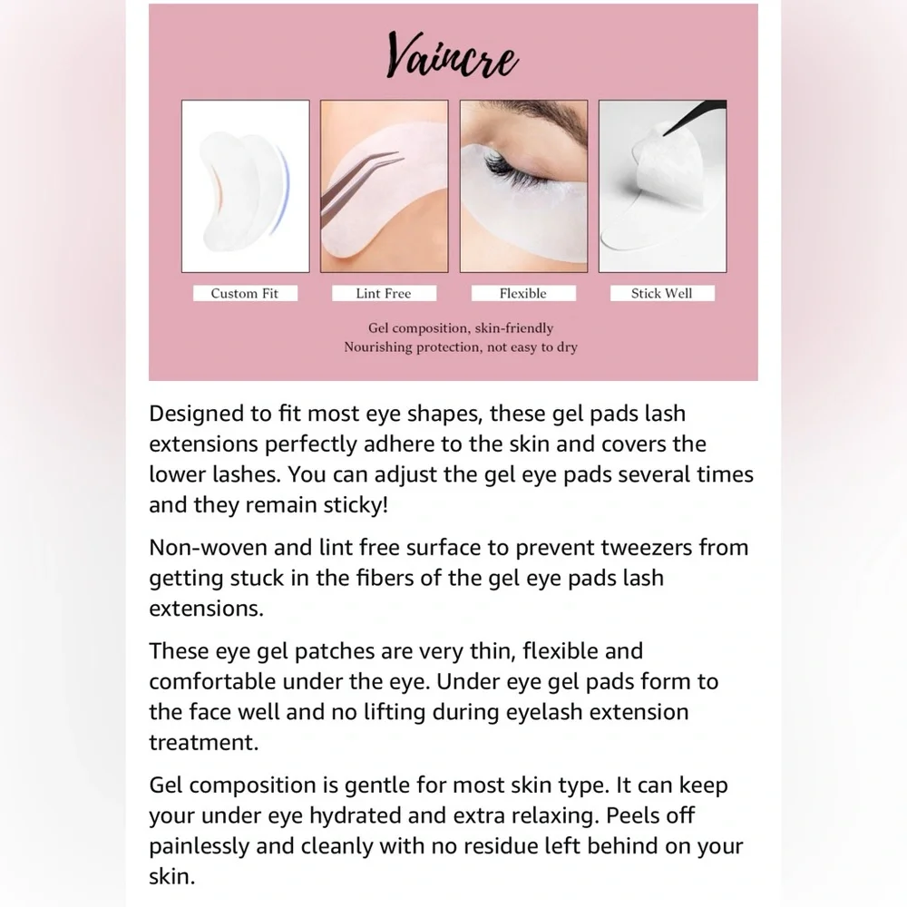 Hydrogel Eye Patches, Gel Eye Pads